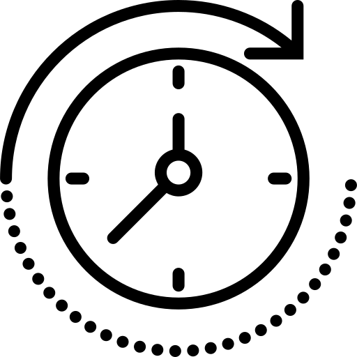 Business tools, passing, time, alarm, schedule icon